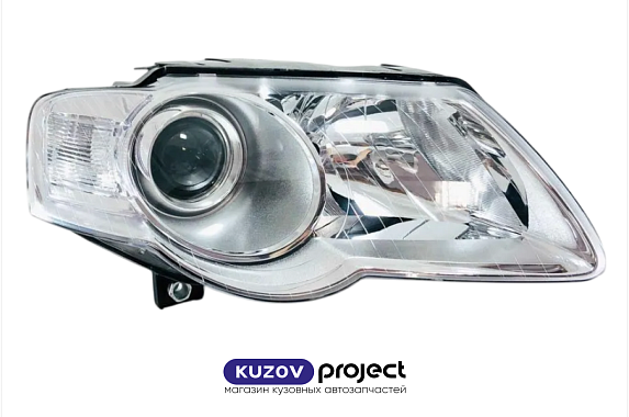 Фара правая с электрическим корректором Volkswagen Passat (B6) 2005-2011 (TYC / Тайвань)