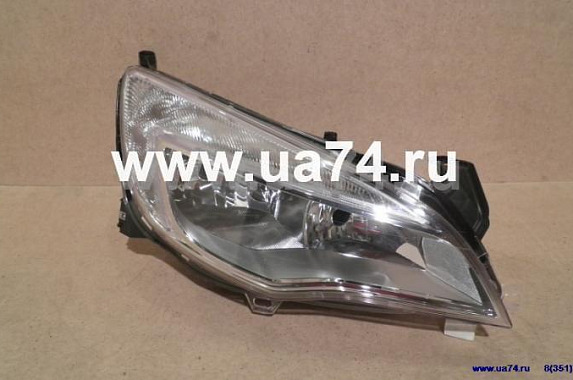 Фара правая хром. с электрическим корректором Opel Astra J 2009- (TYC / Тайвань)
